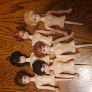 Set of 6 Vintage Wilton Cake Doll Picks